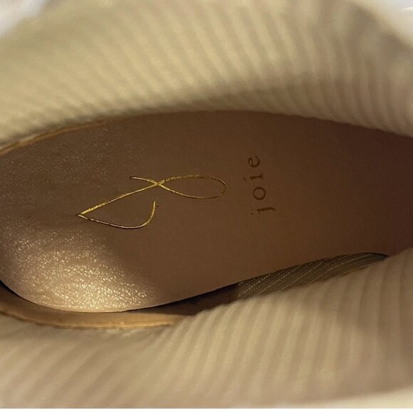 JOIE Neely Ribbed Stretch Sock Ankle Heeled Boot Neutral Women's size 8M - Picture 7 of 8